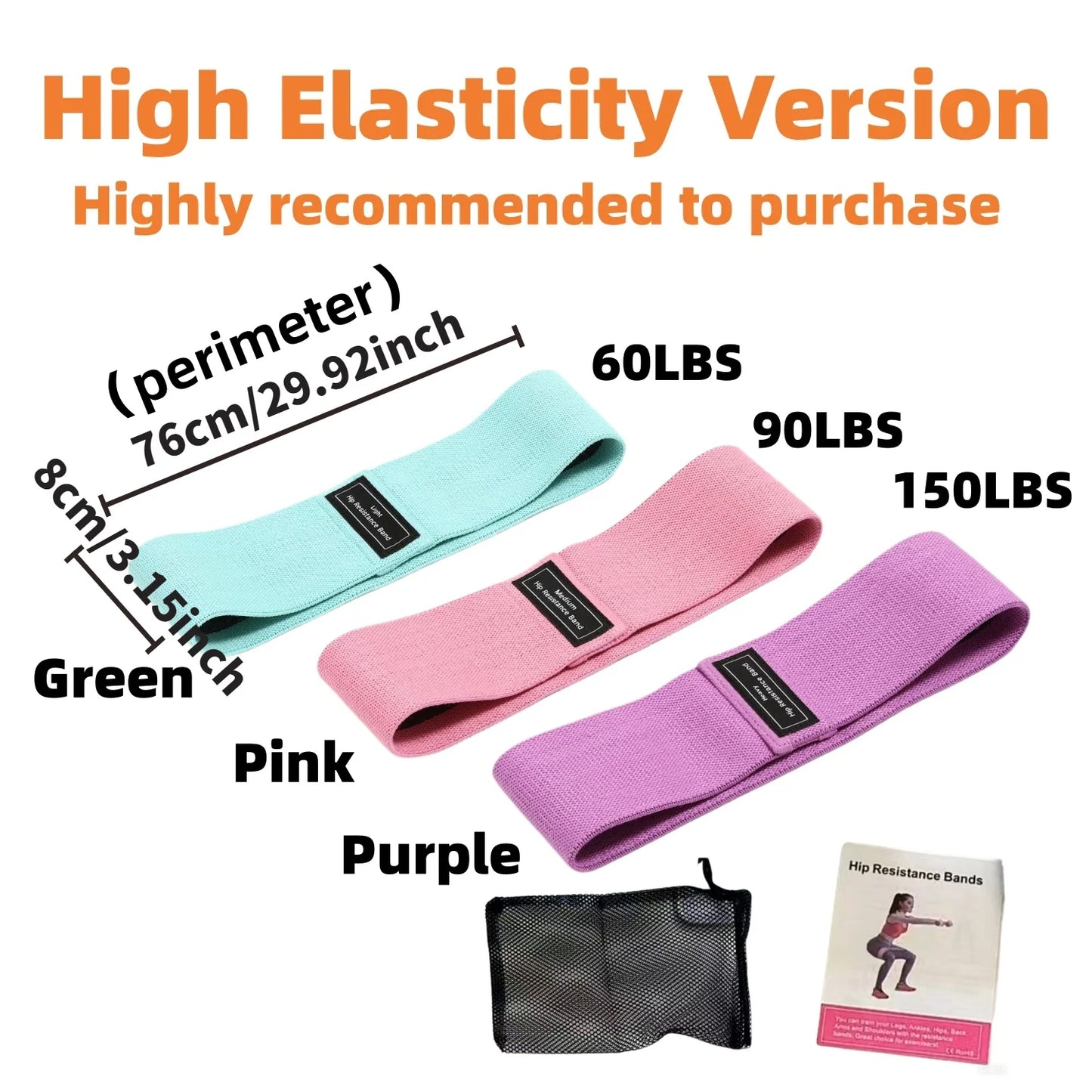 Basic Fabric Resistance Hip Booty Bands Glutes and Thighs Workout