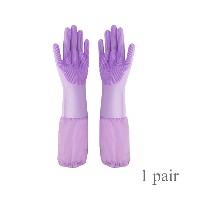 Thicker Pet Grooming Gloves Dog Cat Bathing Cleaning Glove Shampoo Scrubber Soft Silicone Hair Removal Glove Pet Accessories