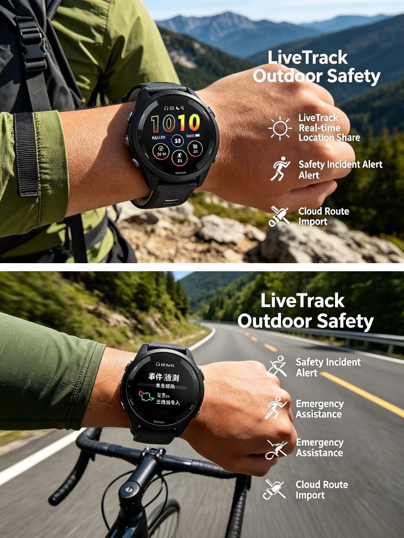 Garmin Forerunner 265 Outdoor GPS Smartwatch With Multiband Navigation