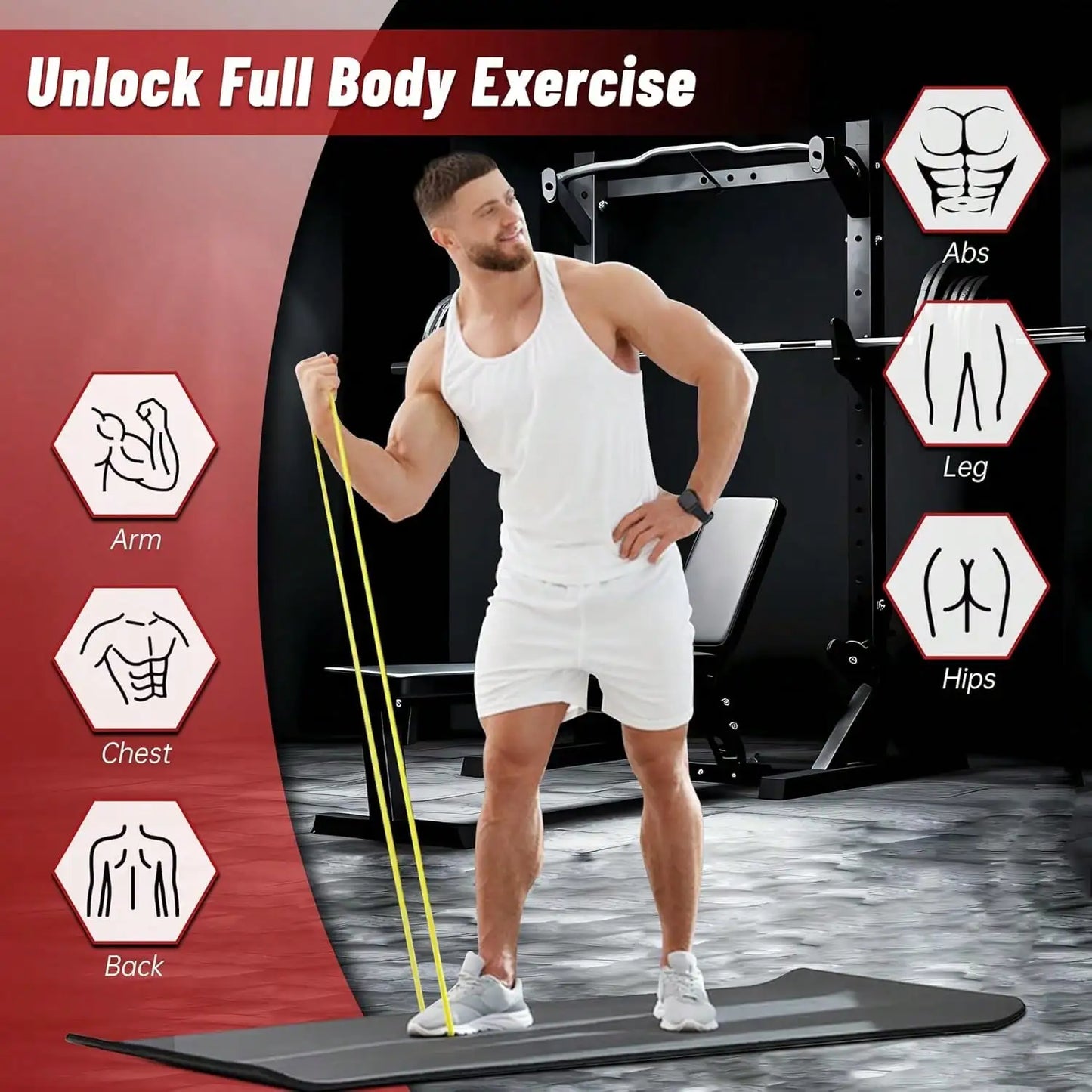 Multifunctional Resistance Bands Set For Pull Ups And Full Body