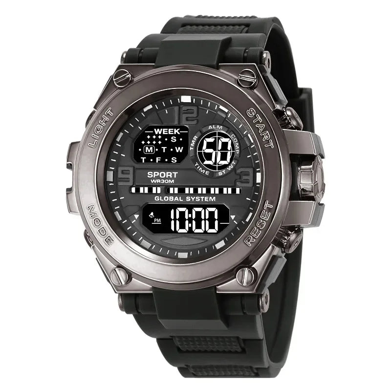 Multifunction Men's Sports Watch Waterproof Luminous LED Digital