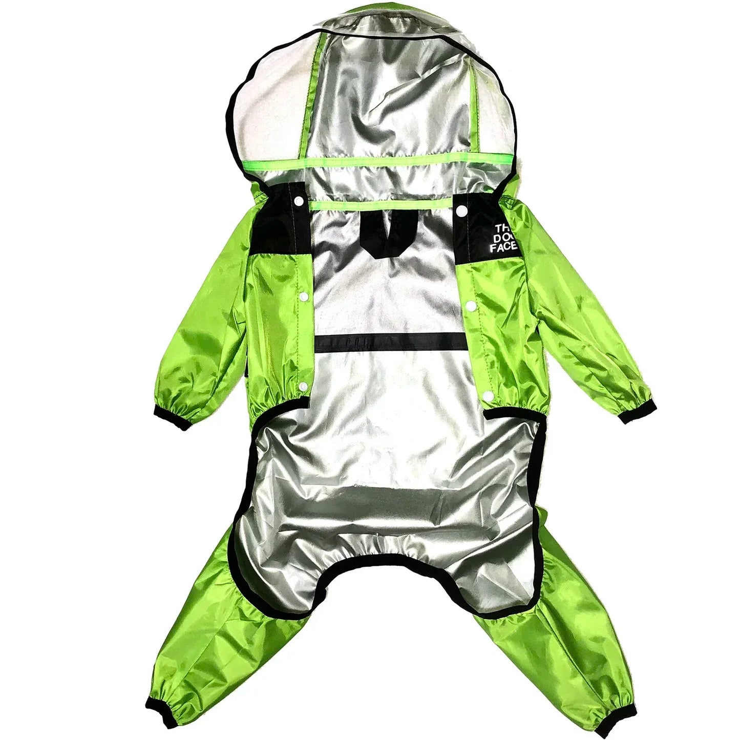Transparent Hooded Dog And Cat Raincoat Waterproof Jacket