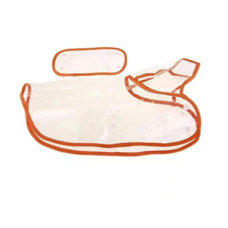 Dog Raincoat Hooded Transparent Waterproof Coat For Dogs
