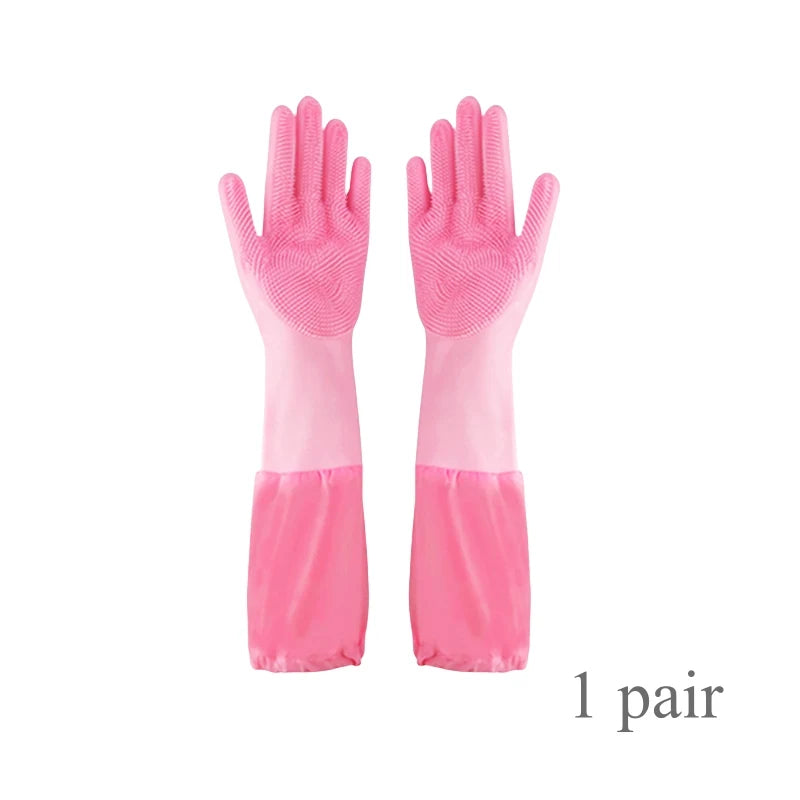 Thicker Pet Grooming Gloves Dog Cat Bathing Cleaning Glove Shampoo Scrubber Soft Silicone Hair Removal Glove Pet Accessories