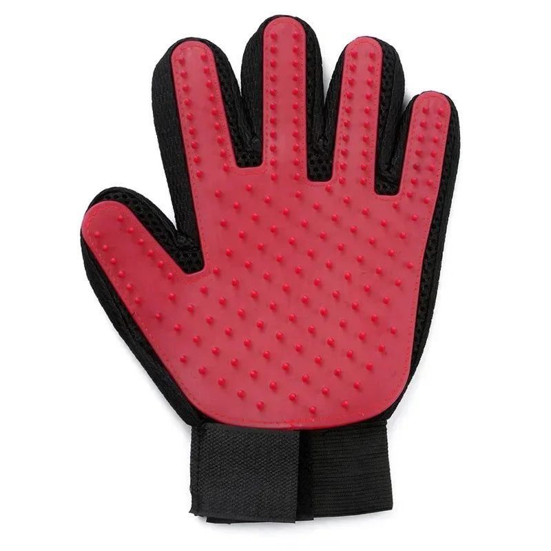Silicone Pet Grooming Gloves Cats Hair Brush and Comb Gloves To Bathe Dogs Cleaning Hair Removal  for Dog Animal Use Supplies